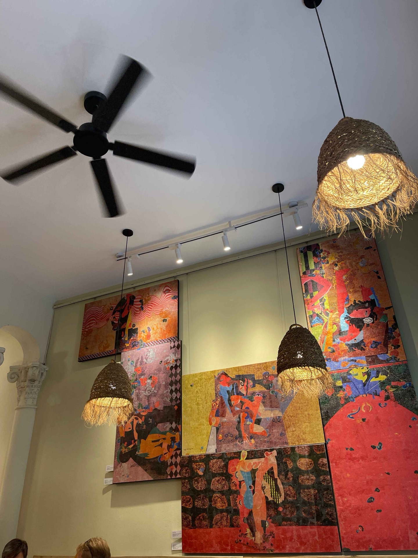 The warm, art-filled interior of The Hanoi Social Club