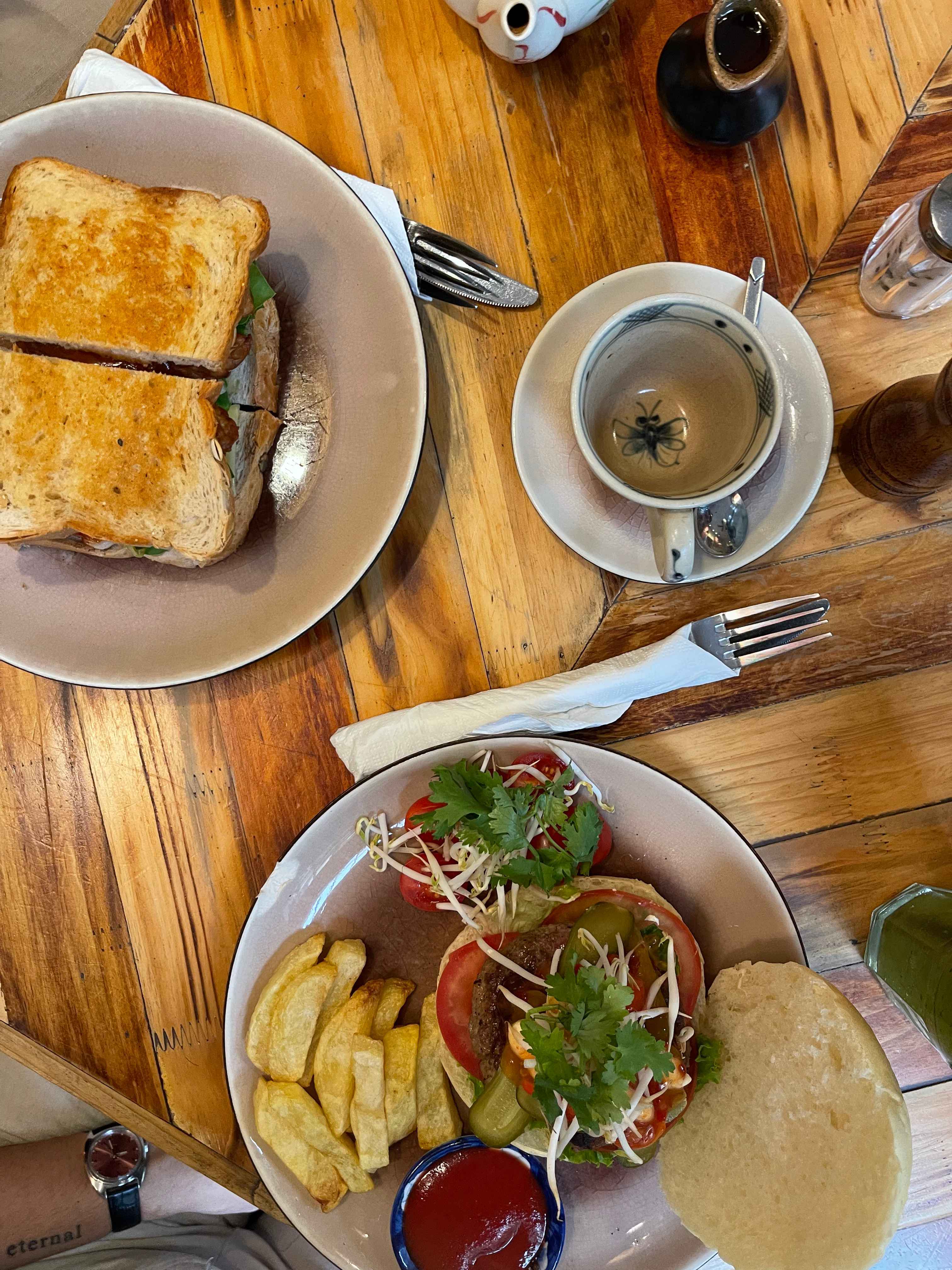 A spread of healthy soul food dishes at The Hanoi Social Club