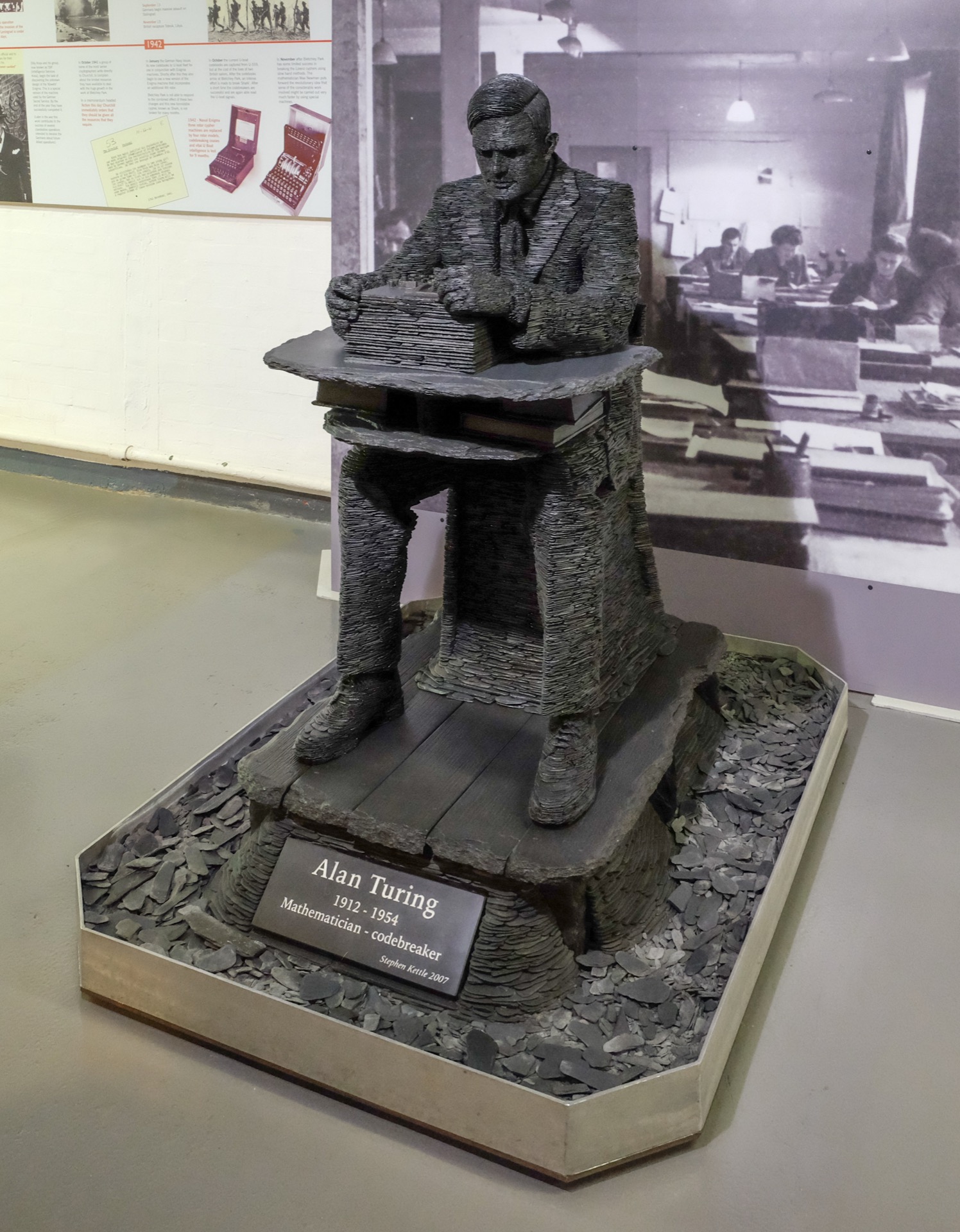 Alan Turing statue at Bletchley Park