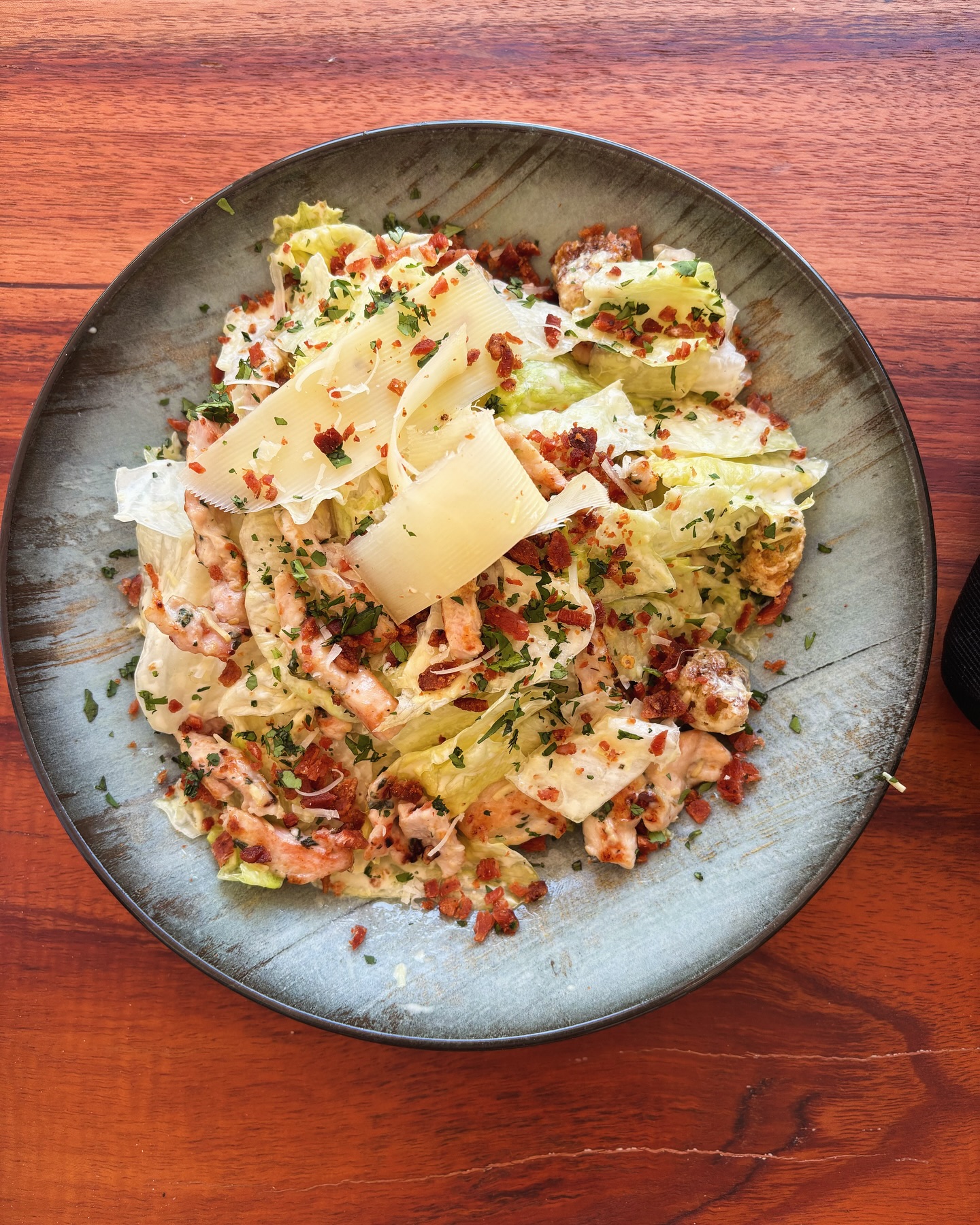 Chicken Caesar salad at Luna's