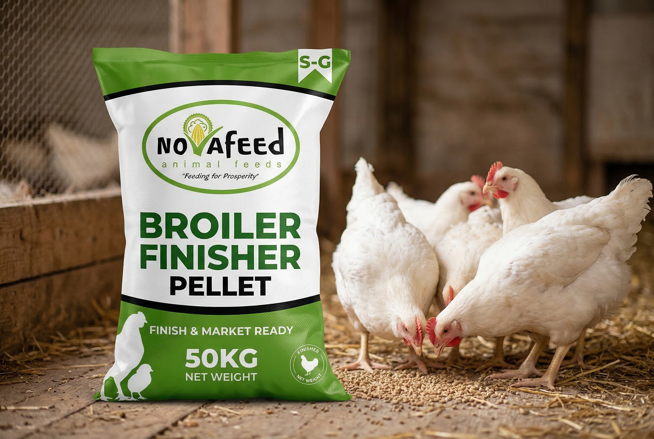 NovaFeed Broiler Finisher Pellet bag