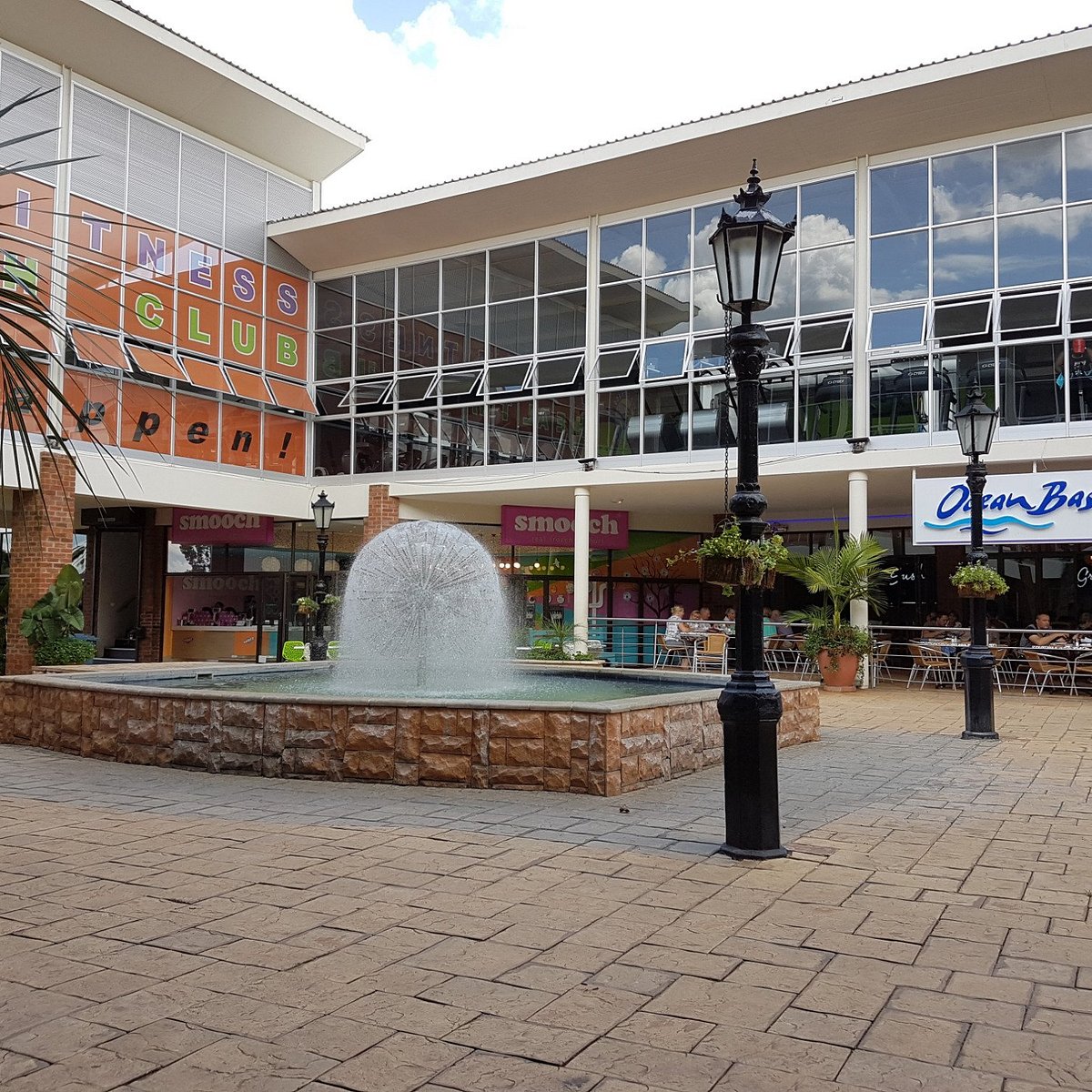 The fountain at Sam Levy's Village