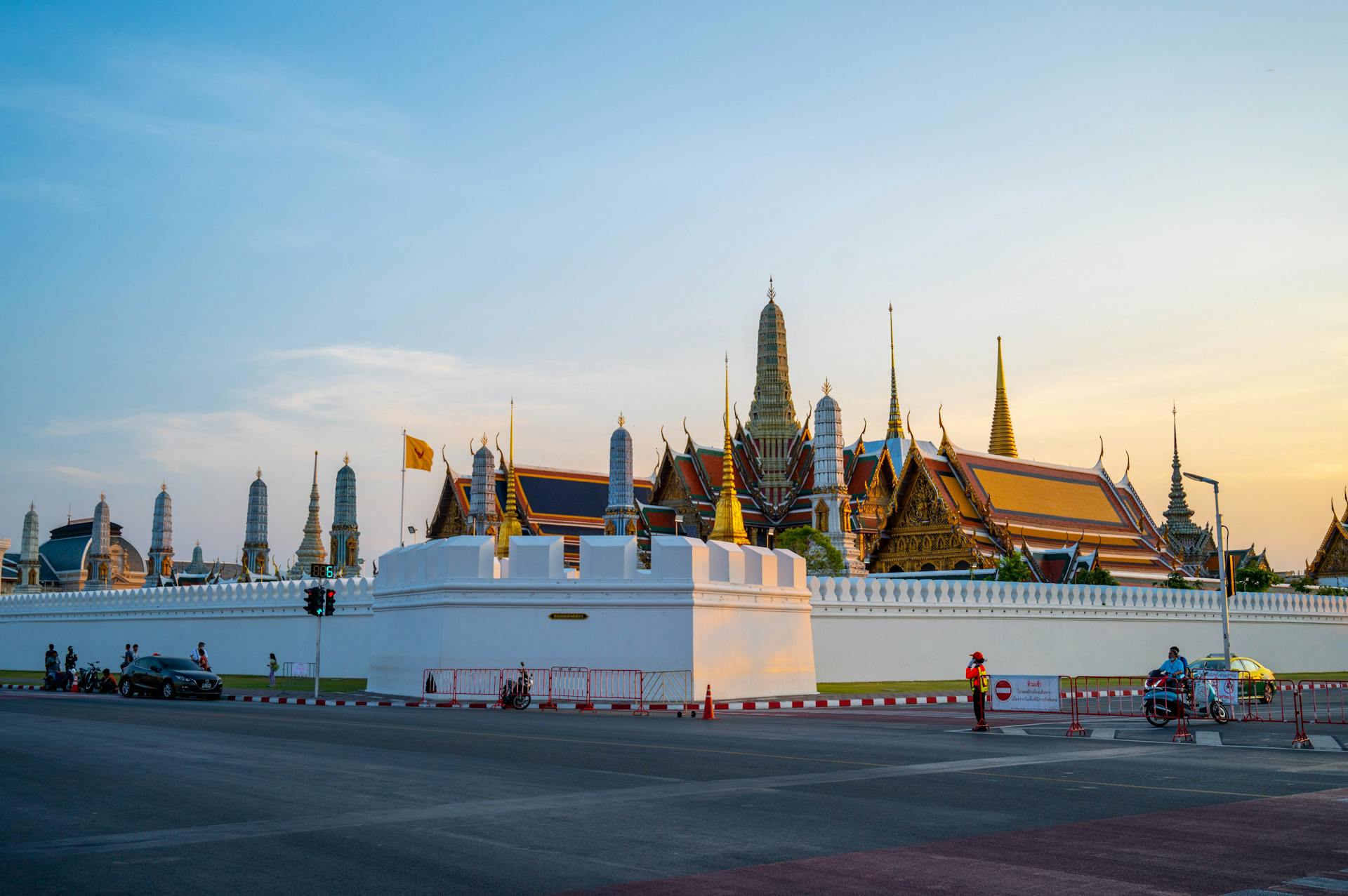 Grand Palace Bangkok at sunset