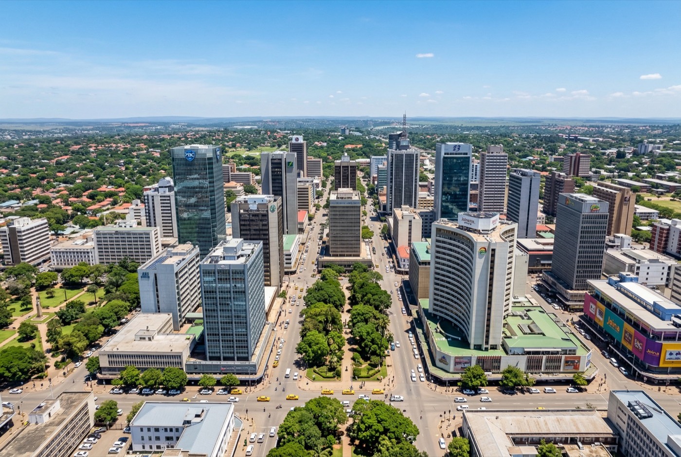 Harare CBD skyline